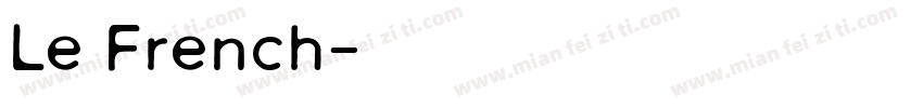 Le French字体转换